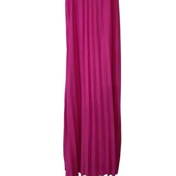NWT She + Sky Magenta Pleated Maxi Dress large - Picture 6 of 15